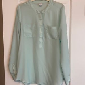 Mint/Light Blue Blouse from old Navy